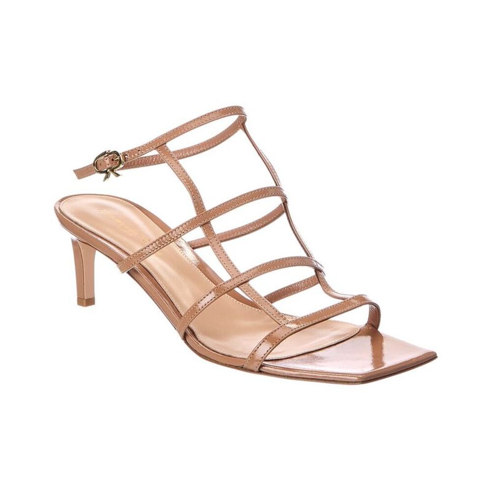 Gianvito Rossi Mondry 55 Patent Sandal, Brown